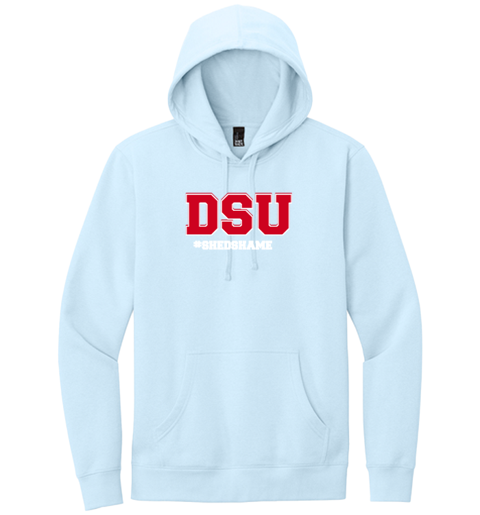 DSU #SHEDSHAME Hoodie in ice blue